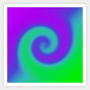 Swirl Green Purple Sticker